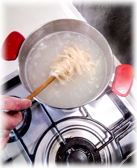 Cocer la pasta