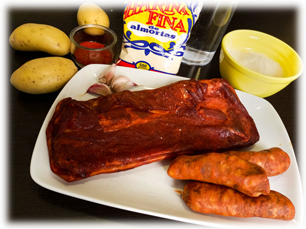 Ingredientes para las Gachas manchegas
