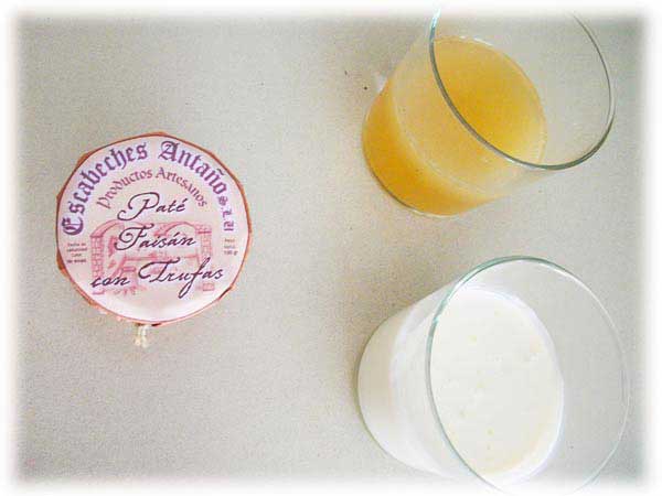 Ingredientes para la salsa Pencas Rellenas de Paté de Faisán y Vinagre al Mango