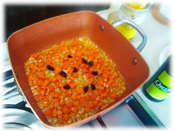 Rehogar las verduras