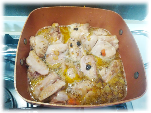 Incorporar el pollo y la Cerveza Ipa