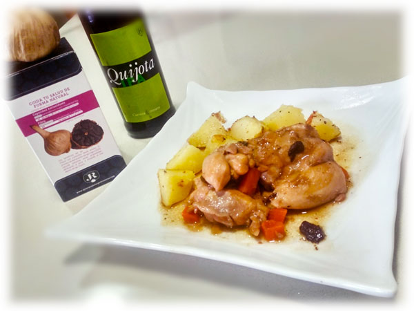 Pollo a la Cerveza Artesana Ipa y Ajo Negro DOP