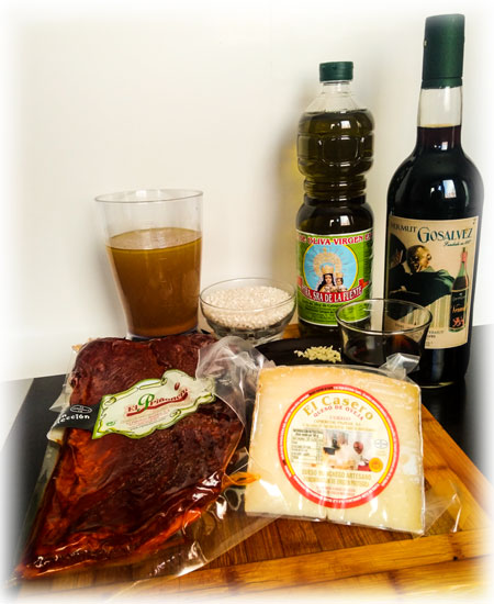 Ingredientes Risoto de Panceta y Vermut