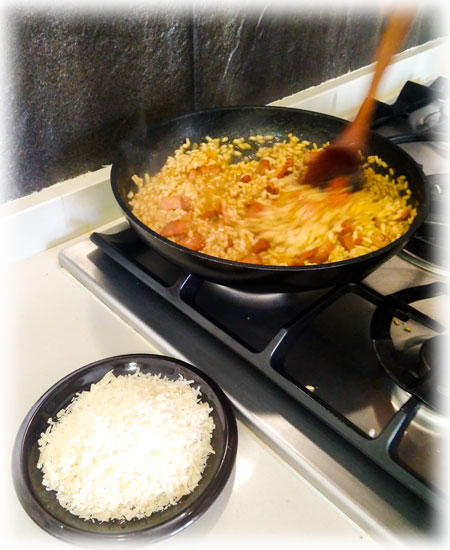 removemos el risoto sin parar