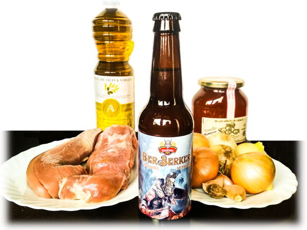 Ingredientes para el Solomillo a la Miel e Hidromiel