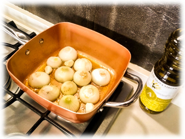Dorar las Cebollas pequeñas