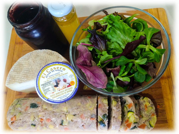 Ingrediente para emplatar la Terrina de Codorniz