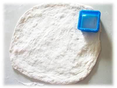 Masa de Pizza estirada