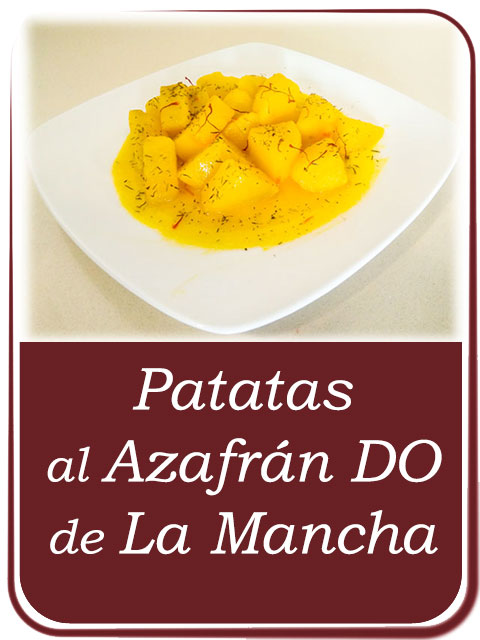 Receta de Patatas al Azafrán do La Mancha