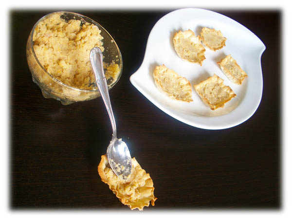 Tartaleta de Garbanzos con Chistora Aplastamos los Garbanzos