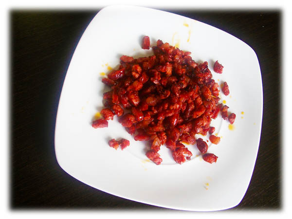 Tartaleta de Garbanzos con Chistora Reservamos la Chistorra