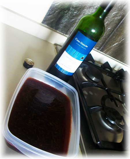 Gelatina de Vino en molde