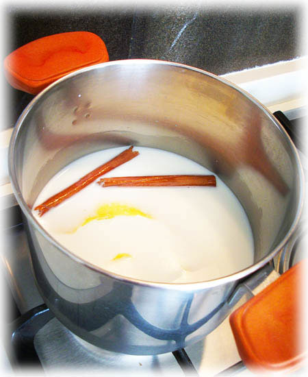 Leche con canela y limon