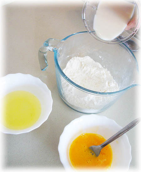 Preparar masa leche frita