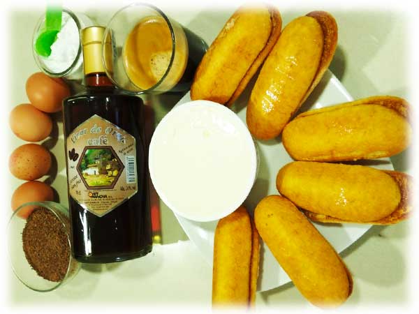 Ingredientes del Tiramisu