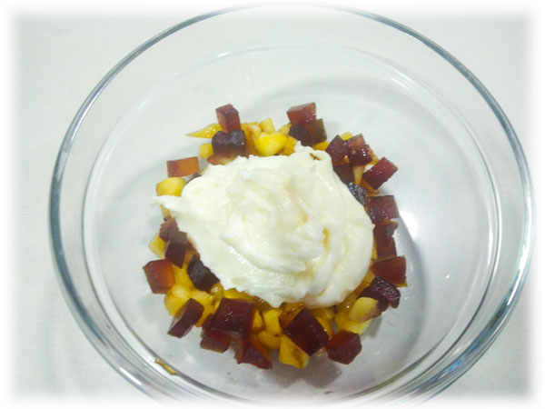 Relleno: Crema de Queso con Calabaza y Manzana