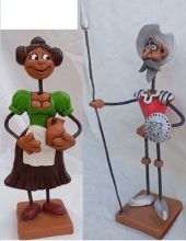 Pareja Quijote y Dulcinea grande