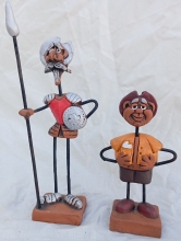 Pareja Quijote y Sancho pequeos